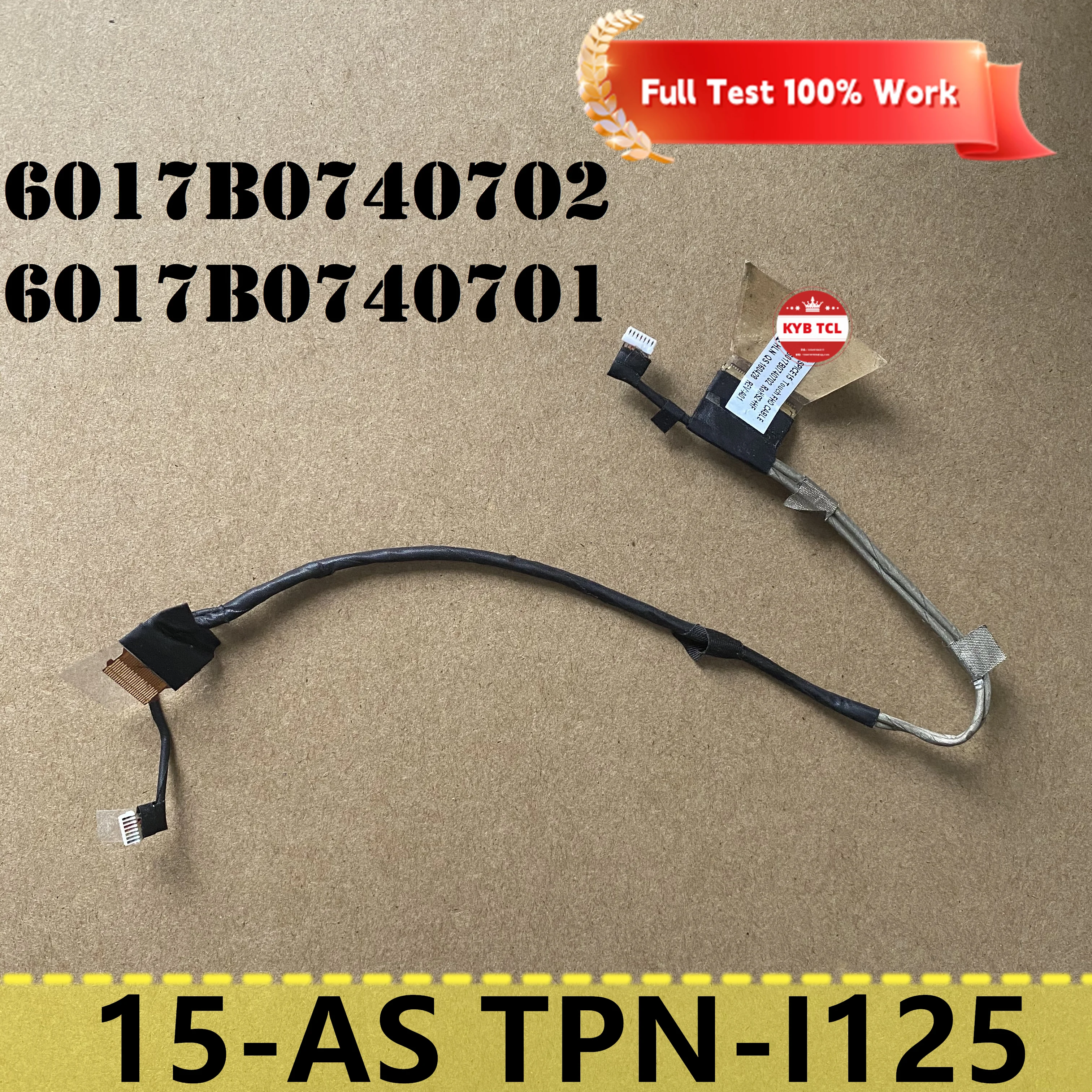 For HP ENVY 15-AS TPN-I125 Laptop LCD EDP FHD LED Display Ribbon Flex Cable 6017B0740701 6017B0740702