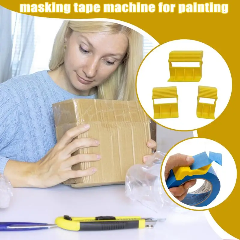 painters Tape Dispenser Reusable Replaceable Compact Painting Tape Dispenser Tool masking tape machine for Studio and Home