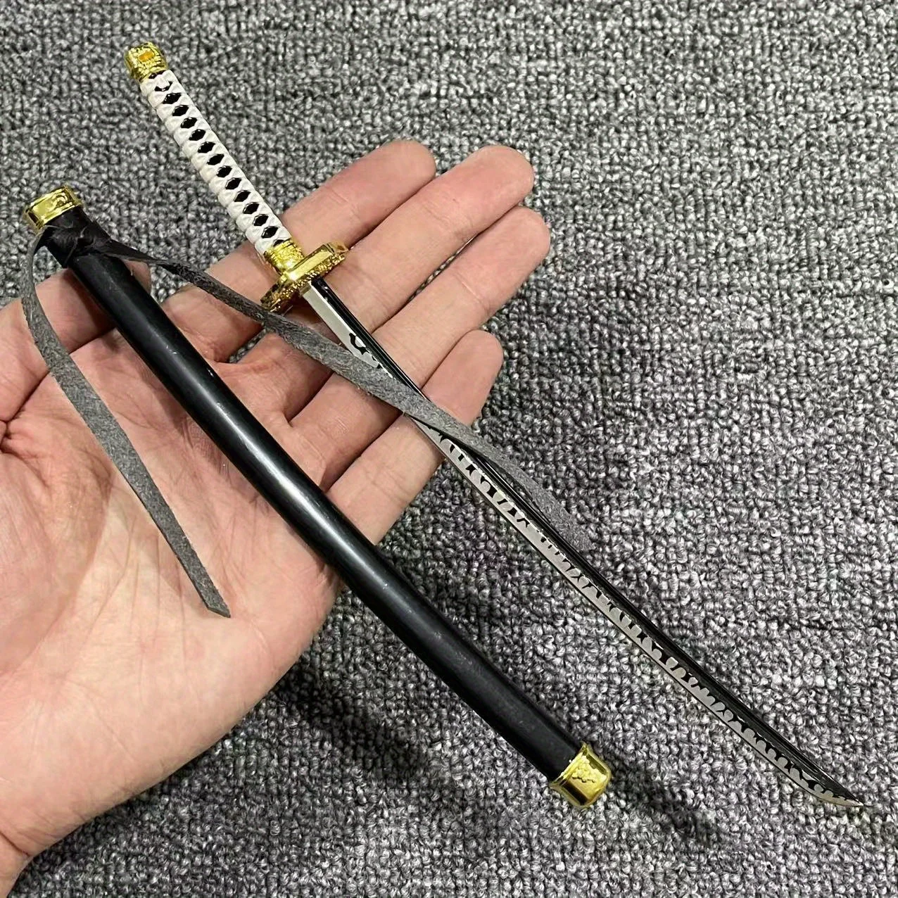 10inch Metal Vergil Yamato Katana Sword Devil May Cry Anime Iron Ninja Knife Yamato Real Size Japanese Katana Samurai Sabre Toy