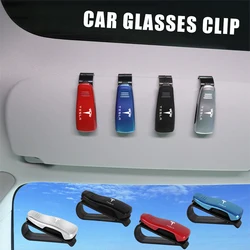 Car Sun Visor Sunglasses Organizer Clip Card Ticket Holder For Tesla Model 3 Model Y Model S Model X Cybertruck Roadster SpaceX