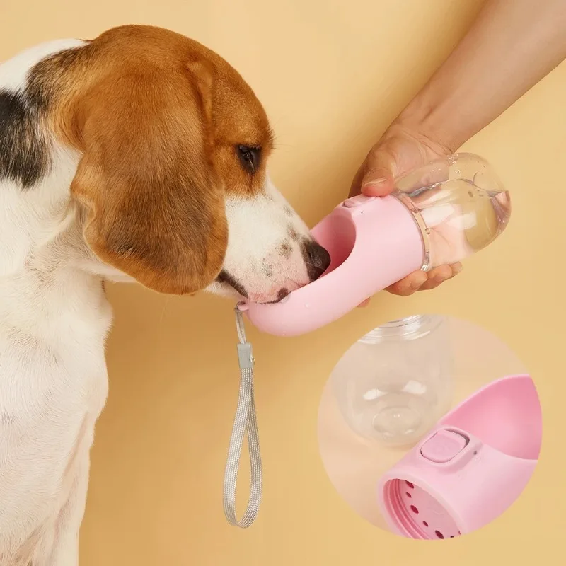 1PC Cats Water Feeder Bowls Dog Water Bottle for Pet Dogs Outdoor Travel Leakproof Puppy Drinking Container  Pet