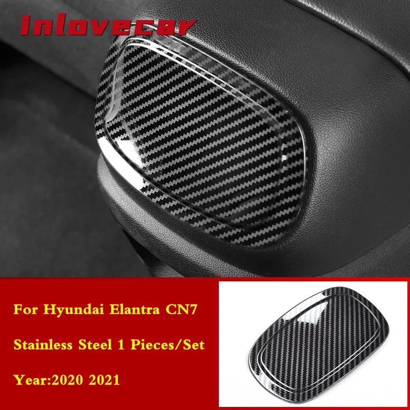 

For Hyundai Elantra CN7 2020 2021 Stainless steel Car Back Rear Air Condition outlet Vent frame Cover Trim Styling Accessories