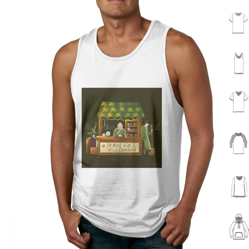 The Jasmine Dragon Tank Tops Print Cotton Airbender Aang Zuko Iroh Uncle Tea Jasmine Dragon The Jasmine Dragon Shop Ba