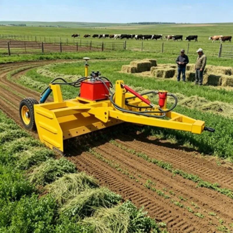 Professional Laser Land Leveling Machine Tractor Grader Farm Soil Leveler Equipment with 1 Year Warranty