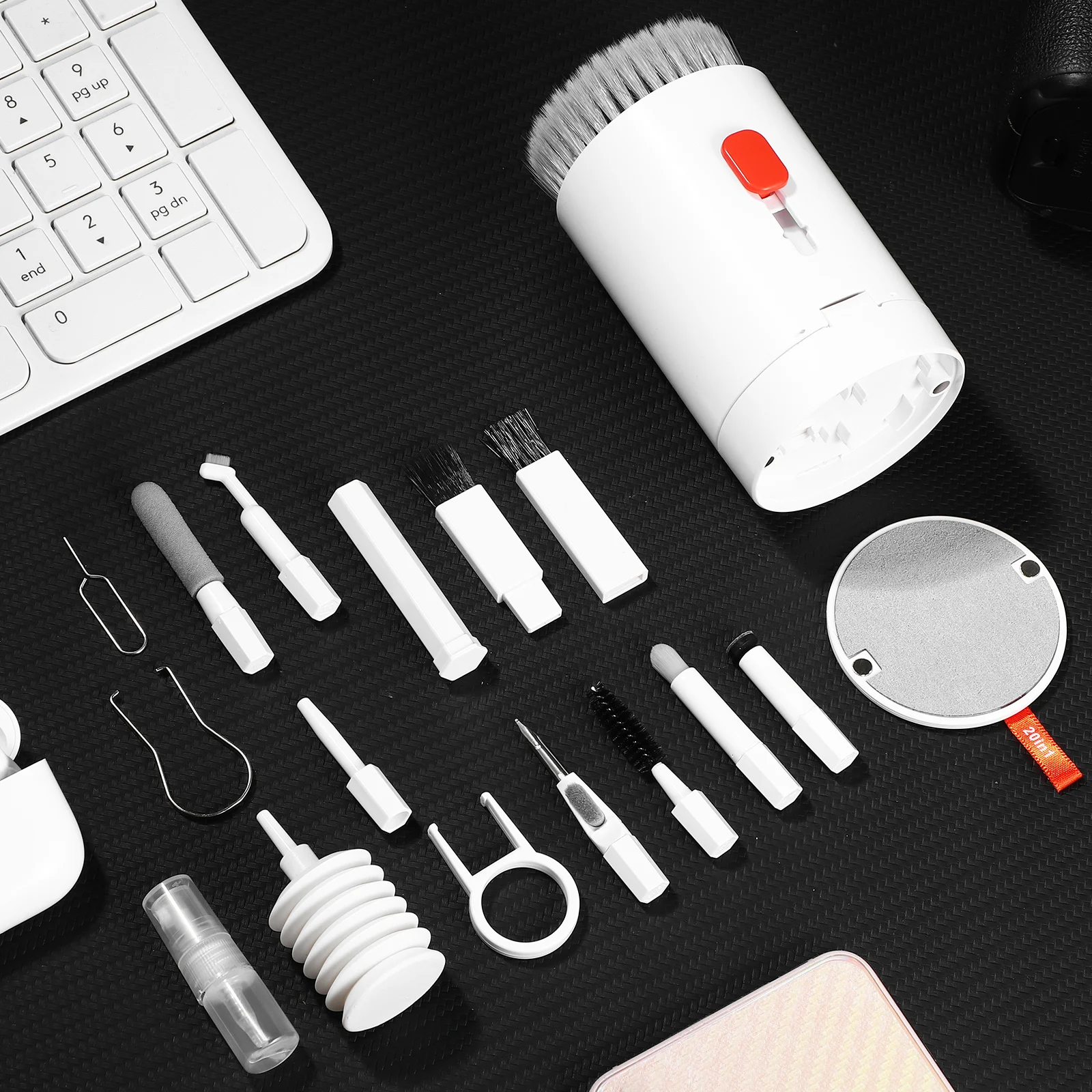 Kit di pulizia elettronica per telefono con fotocamera da 20 pollici Set di strumenti multifunzionali ABS senza detergente per kit di pulizia elettronica