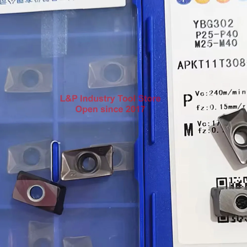 Original Milling Cutter Router Bit APKT11T304-PM APKT11T308-PM YBG205/202/302/102 YBD152 YBM251 YBC301 CNC Lathe Knife Job Tools