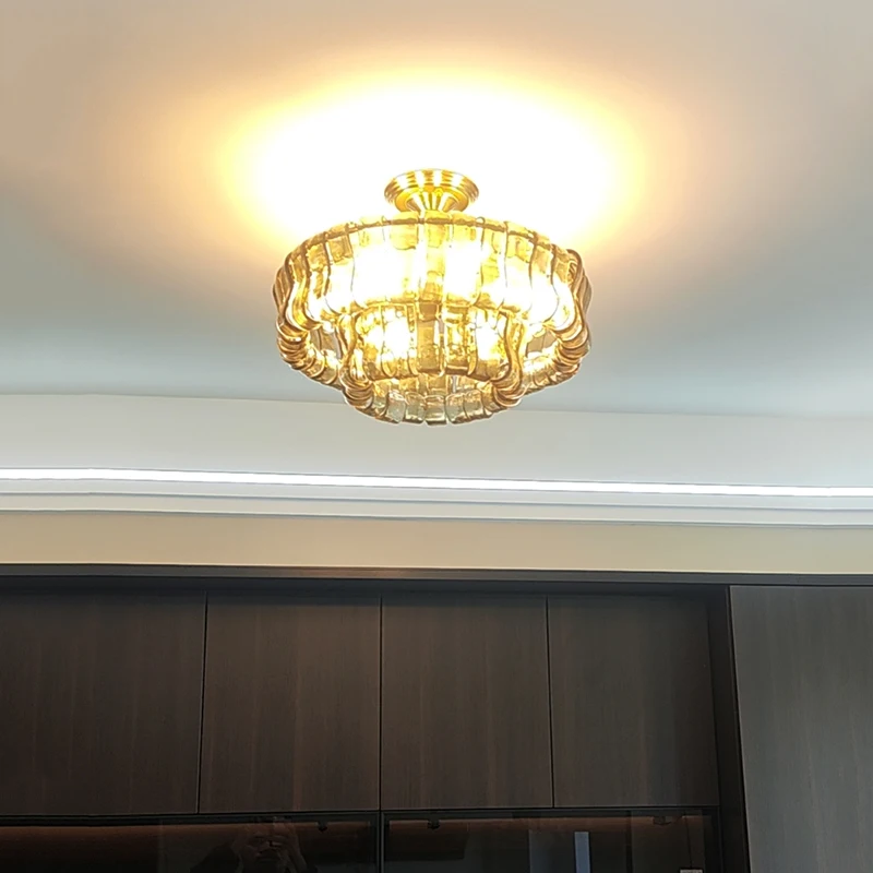 

ARHAUS French medieval Murano bedroom ceiling lamp American light luxury