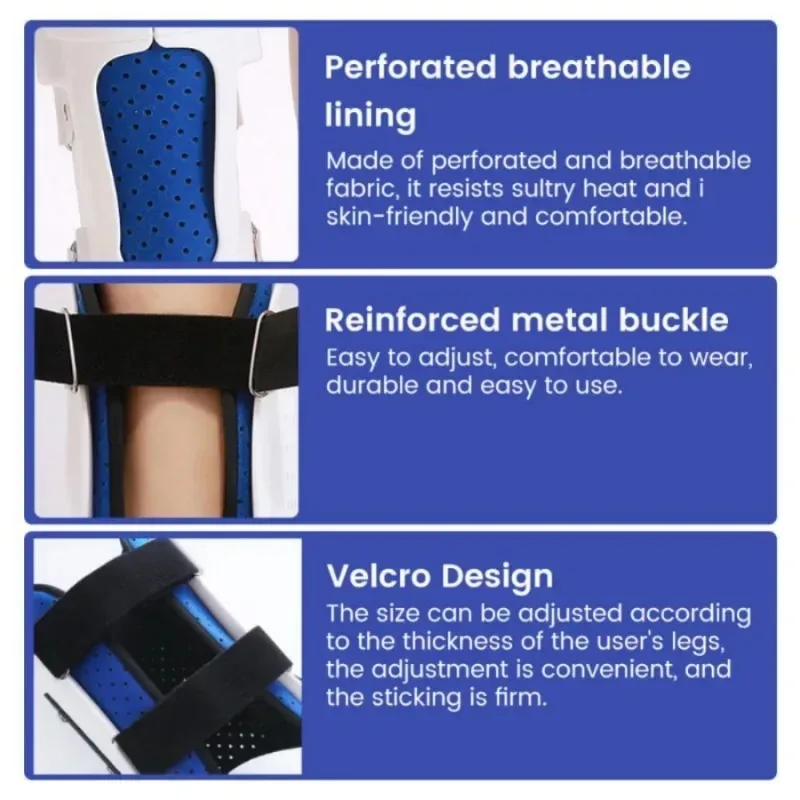 Adjust Knee Brace Orthopedic Leg Ankle Foot Knee Joint Fixation Support Joint Pain Relief Brace Ligament Protector Bone Orthosis