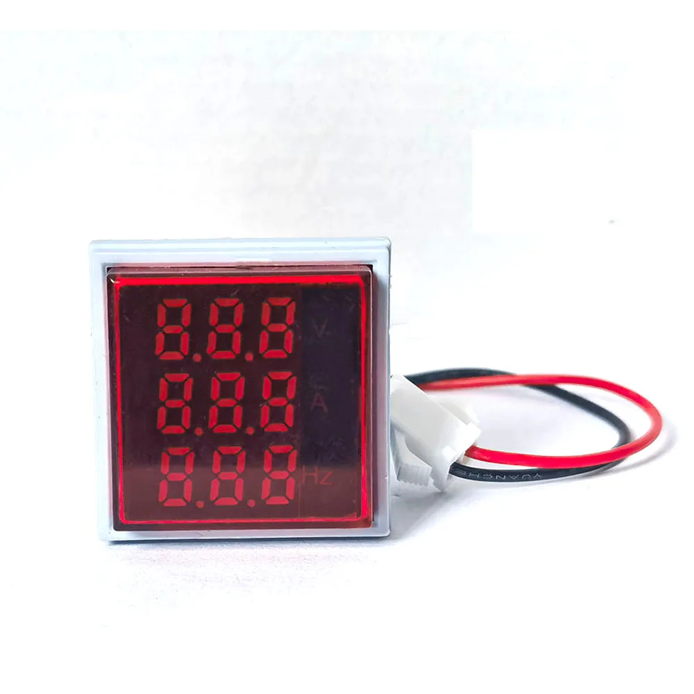Imagem -02 - Voltímetro Led Digital ac 220 Mini Display 60500v 1100a Voltímetro Digital Amperímetro Medidor de Tensão de Freqüência Voltímetro Indicador