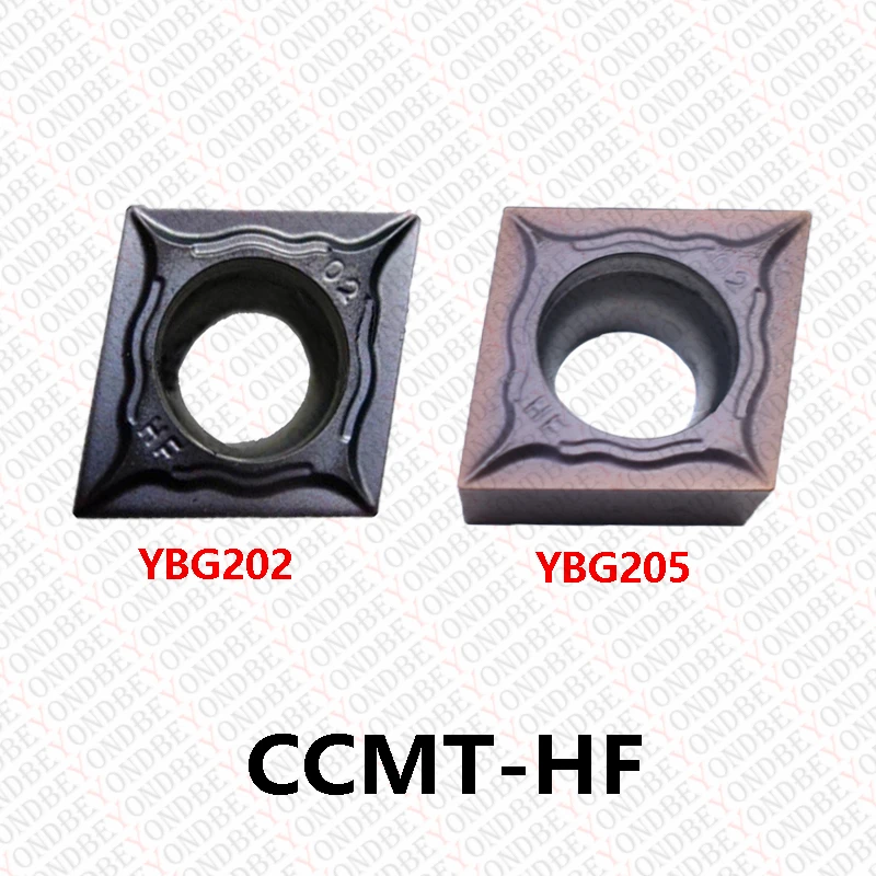 Inserto de carburo CCMT CCMT060204 CCMT060208 CCMT09T304-EF CCMT09T308-EM-HM CCMT120404 CCMT120408 CCMT120412-HF-HR YBG202 YBG205
