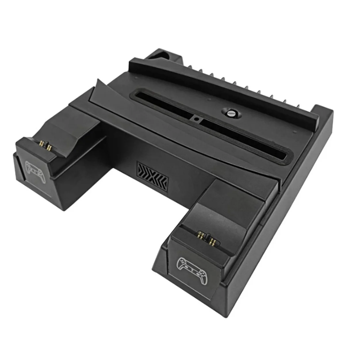 

AU32-For PS5 Cooling Fan Stand Cooling Base Charger Cooling Fan with Headphone Stand and AC Adapter Black