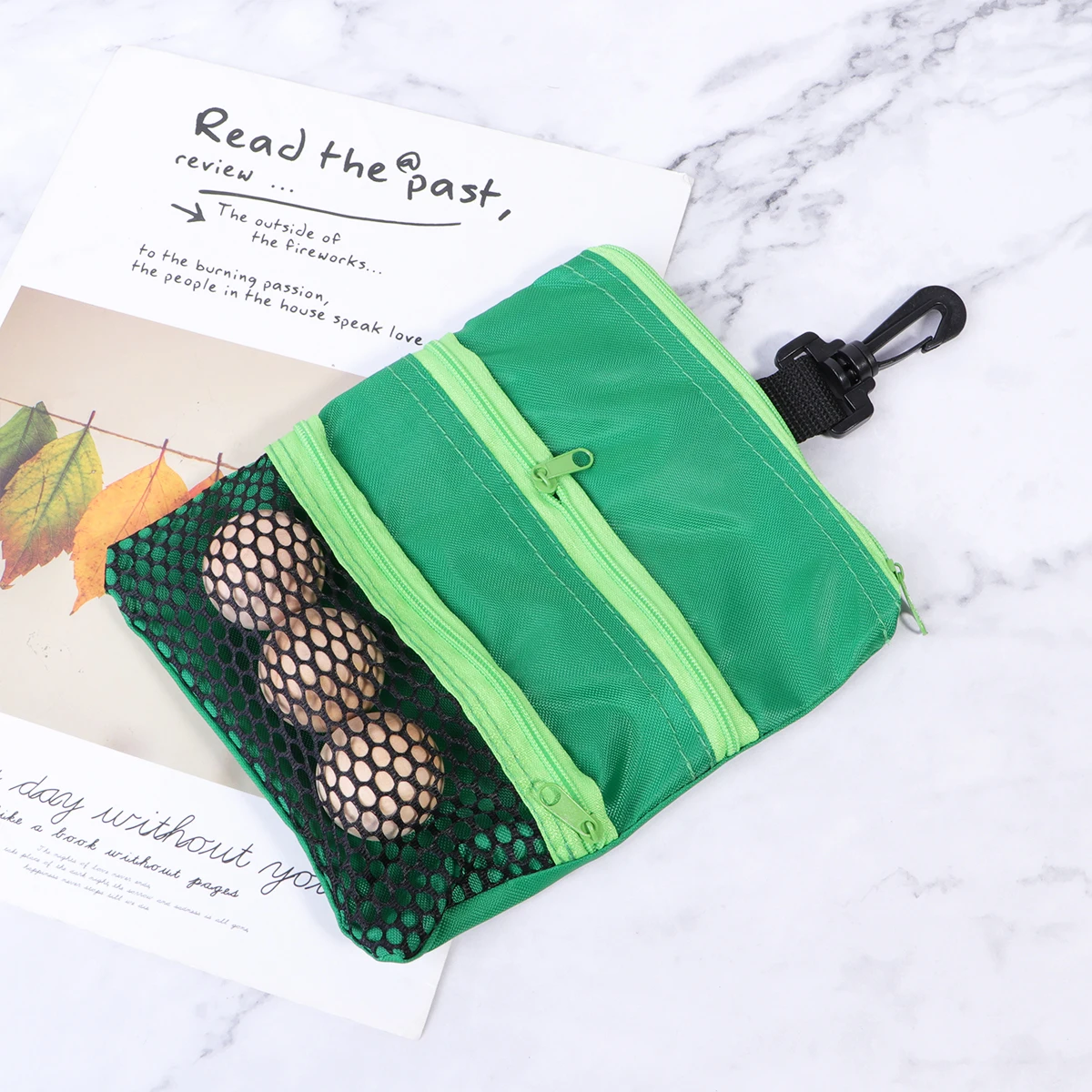 

2 Pcs Golf Ball Nail Bag Balls Kit Storage Accessories Bags Multiple Pockets Tee Pouch