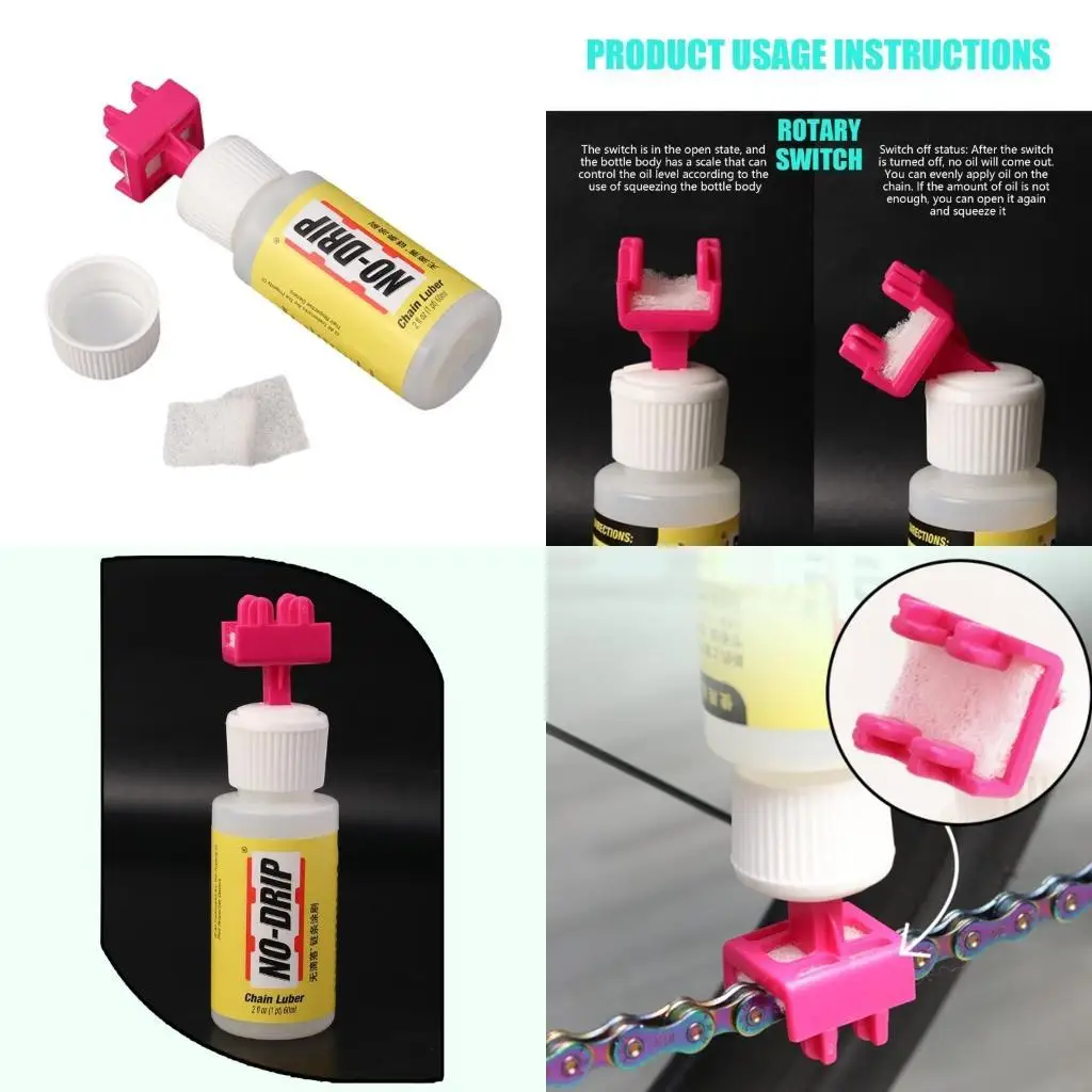 

Y1UC Bicycles Chain Cleaner And Lubricator Tool Bicycles Chain Lubes Oiler Outdoor Cycling Accessory