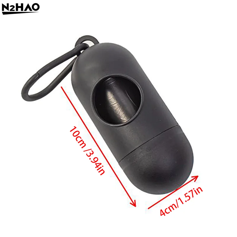 1pcs Pet Garbage Bag Dispenser Dog Feces Bag Shovel Capsule Convenient Dog Feces Bag Storage Garbage Bag Dispenser
