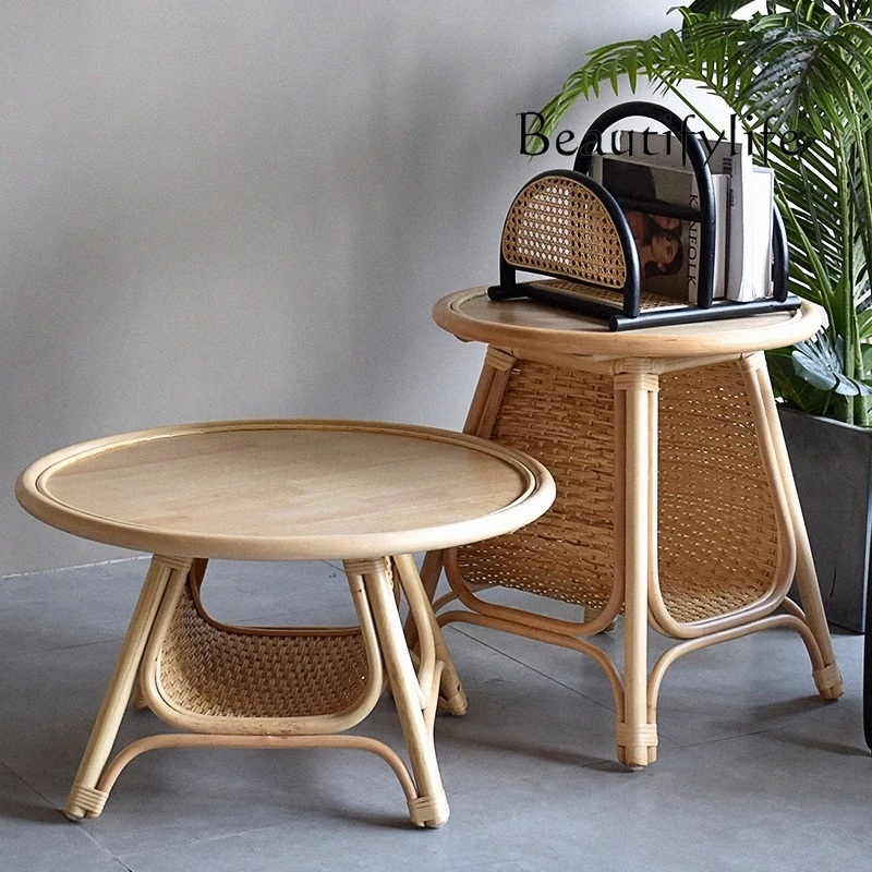 Round Rattan Storag…
