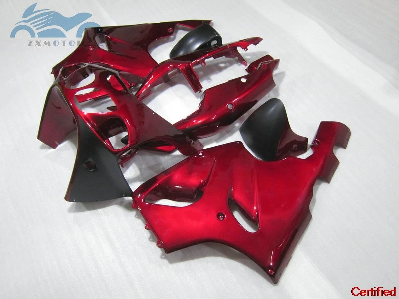 Hot sale motorcycle fairing kits for Kawasaki Ninja ZX7R 1996 1997 2002 2003 ABS plastic fairings kit ZX 7R 96-03 dark red parts view 4