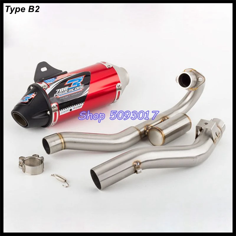 CRF250 CRF150 CRF230 Motorcycle Exhaust System Header Front Link Pipe Escape Moto Muffler for Honda CRF150F CRF230F 2003-2016