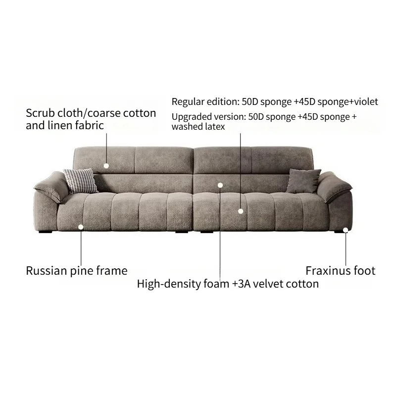 Minimalist Modern Sofas Living Room Foot Stool 2 Seater Luxury Sofa Sectional Lazy Armchairs Muebles Para El Hogar Furniture