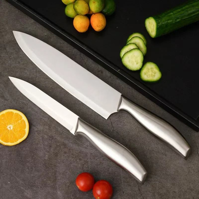Stainless Steel Kitchen Knife All-Purpose Chef's Knife for Slicing Cleaving Household Knife for Cutting Meat/Fruits/Vegetables