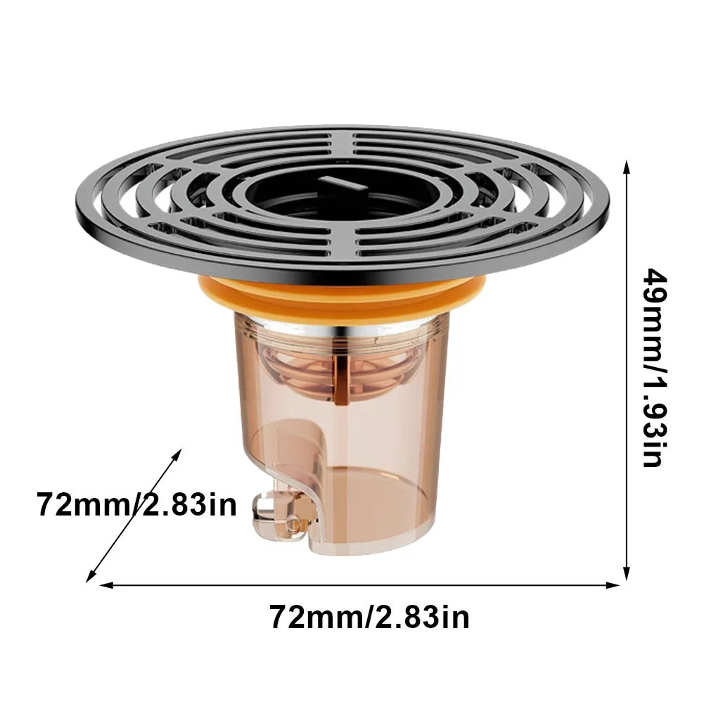 Bathroom Floor Drain Filter Bathroom Deodorizing Artifact Insect-Proof Drain Stoppers Strainers Smell Control Bathroom Fixture