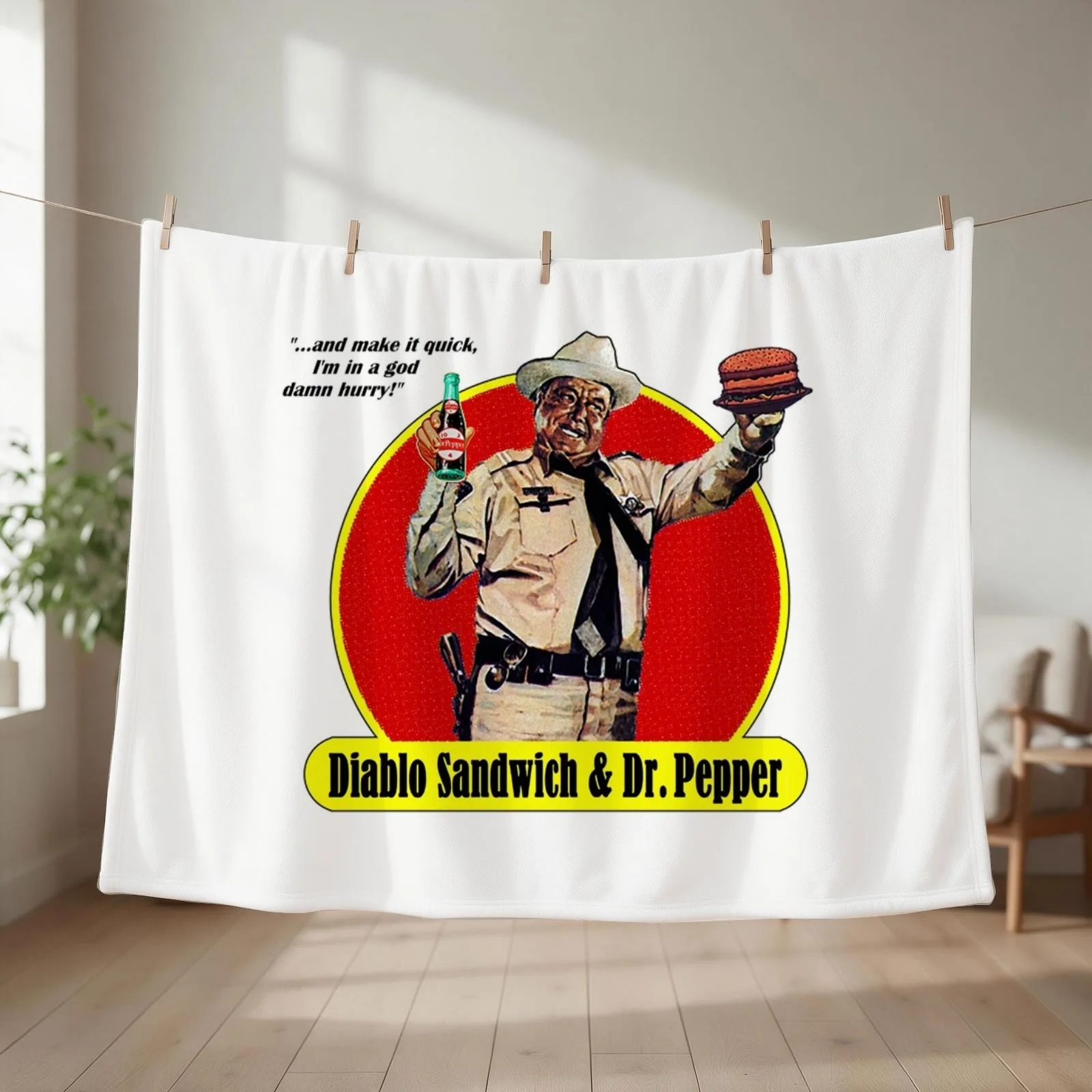Smokey And The Bandit T-ShirtDIABLO SANDWICH & DR. PEPPER Throw Blanket