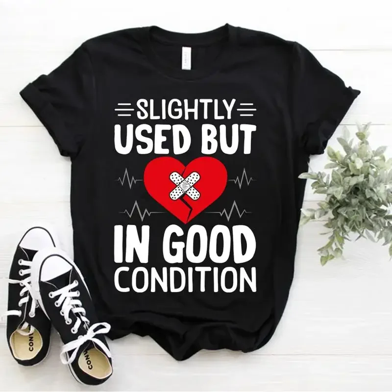 Slightly Used but in Good Funny Open Heart Surgery Recovery T Shirt Size S 5xl