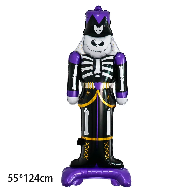 1 Satz riesiger stehender Halloween-Folien ballons, Geister kürbis ballons und Mumien ballons für Halloween-Party dekorationen zu Hause – Detail 3
