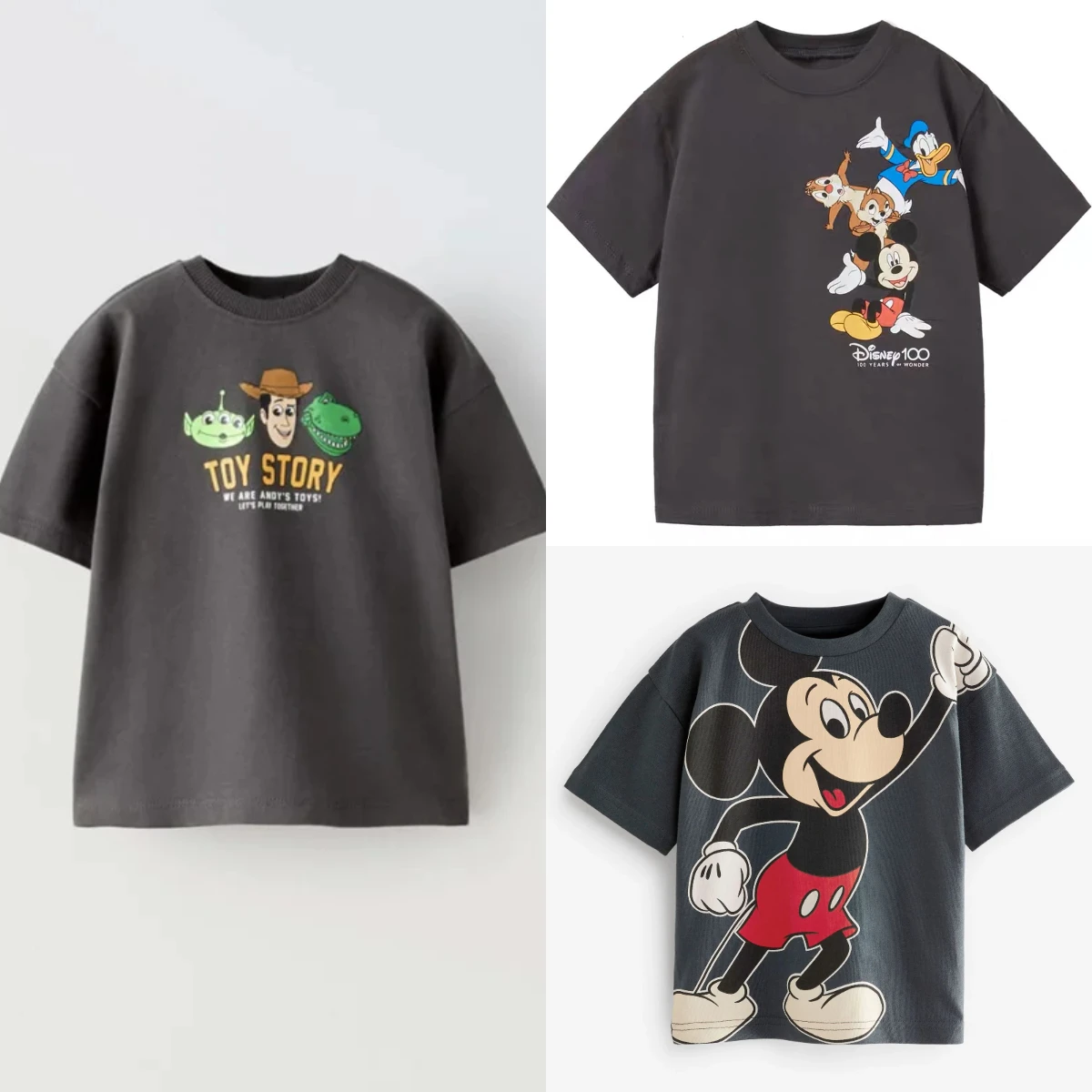 

Футболка с мультяшным принтом для мальчиков, повседневная спортивная одежда, новые футболки с короткими рукавами, лето 2025 года, модный костюм, детские брендовые топы