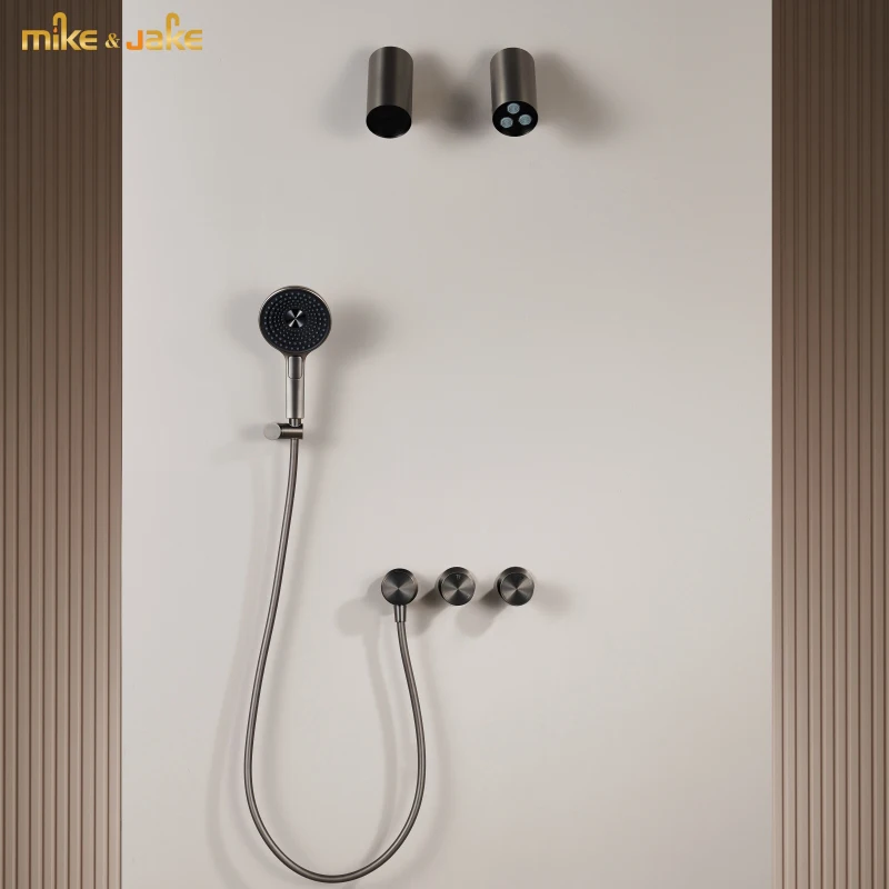 

Bathroom embedded wall style waterfall shower Luxury shower faucet Cold and hot concealed shower shower shower set