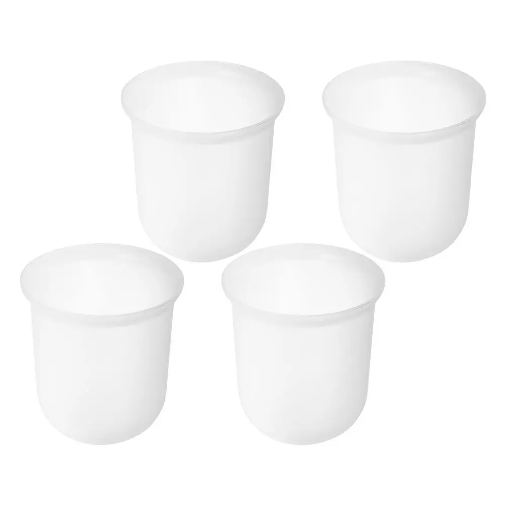 4Pcs Plastic Toilet Brush Cup Round Ball Base Stable Holder Bathroom Cleaning Tool for Home Hotel Toilet Brush Ball Base