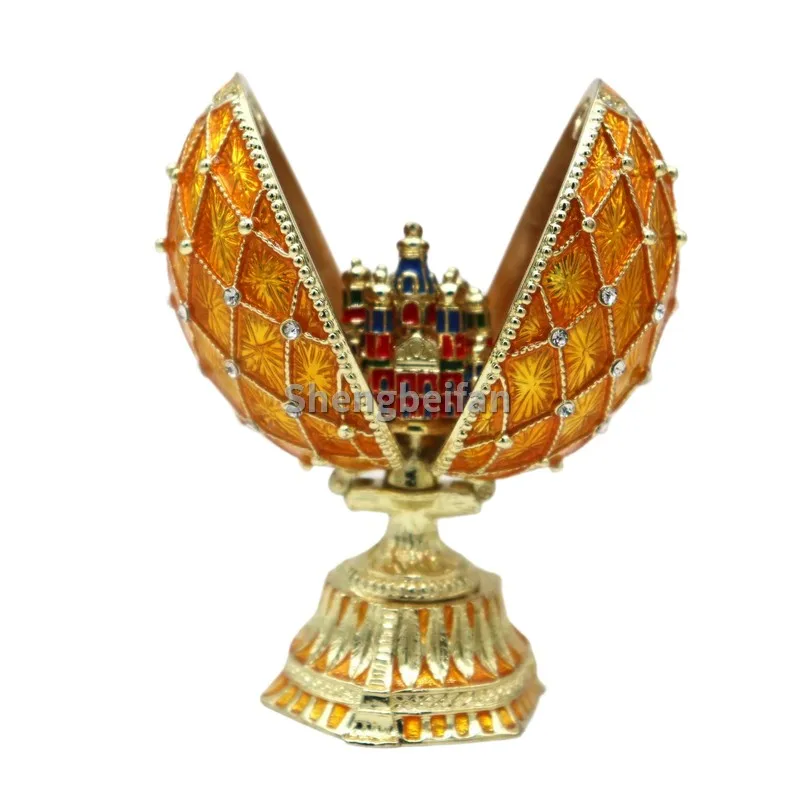 

Easter Egg Faberge egg Hand Painted Trinket Box Classic Ornaments to Store Jewelry, Unique Easter Day Gift