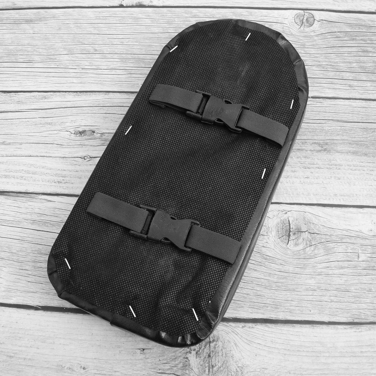 

Rear Bike Seat with Strap Bicycle Cushion Rack Adjustable Black Accessories Child