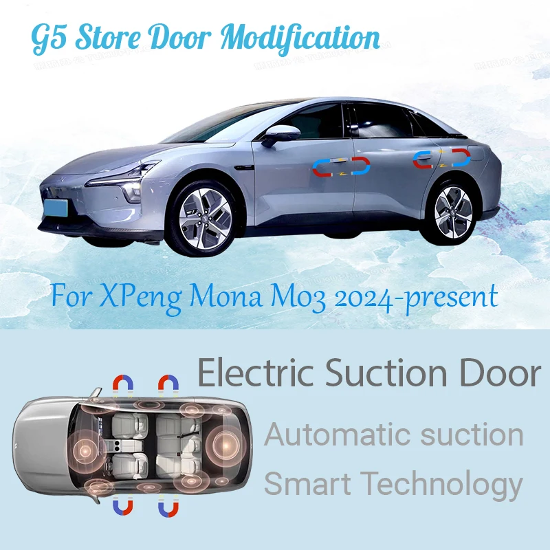 For XPeng Mona M03 2024-present Car Electric Suction Door Power-assisted Closing Door Soft-close Function