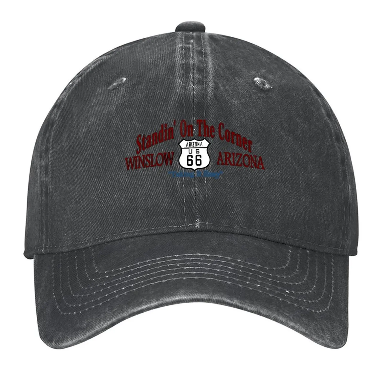 

Standing On The Corner In Winslow Arizona Baseball Cap Golf Hat fun hats Cosplay Luxury man cap Hats Woman Men's