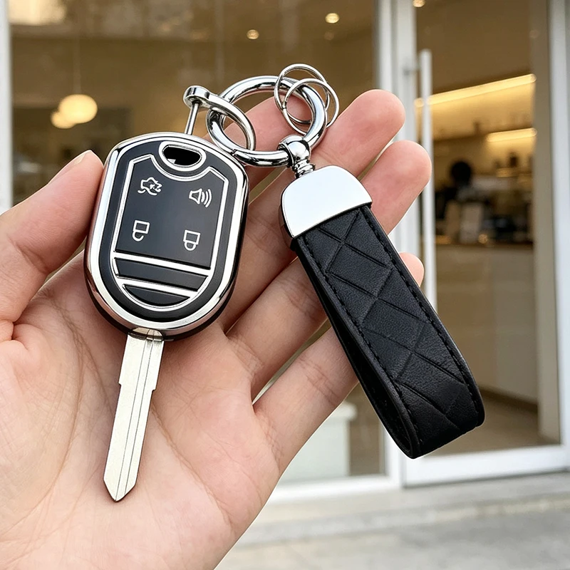 4 Buttons TPU Car Key Case for Ford Edge Escape Expedition Explorer Flex Focus Freestyle Mustang Taurus Remote Fob Shell Cover