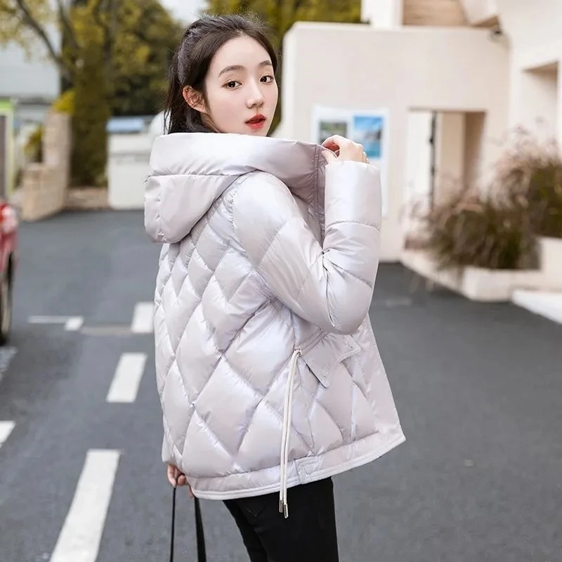 Women Down Cotton Jacket New Winter Coat Korean Thick Warm Parkas Overcoat Female Cotton Padded Jacket Hooded Ladies Outwear