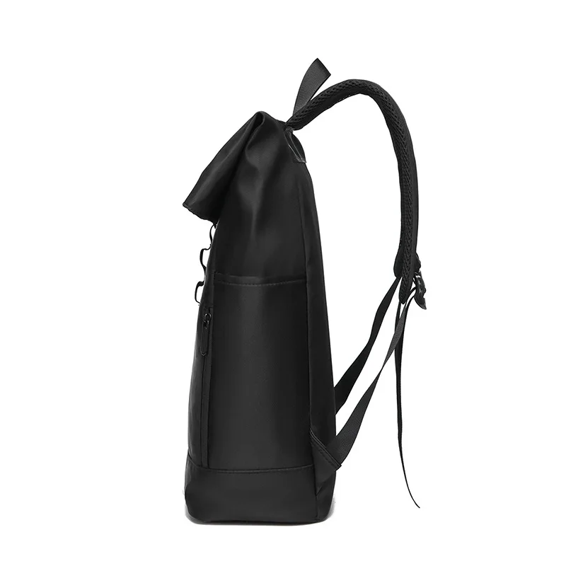 New European and American Roll-up Backpack Men's and Women's Business Leisure Schoolbag Student Roll-up Backpack