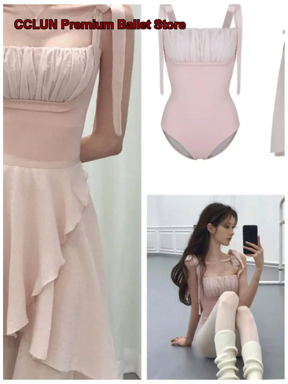 adult-women's-ballet-leotard-bow-tie-strap-dance-body-suit-chinese-one-piece-dress