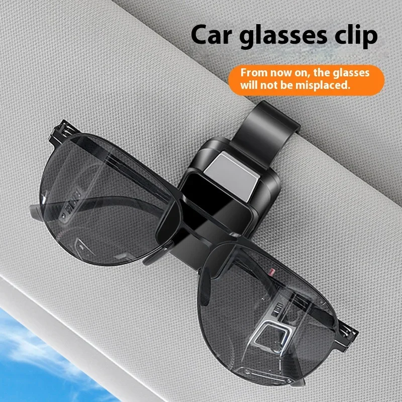 Car-Mounted Eyeglass Holder Multi-Functional Sunshade Board Storage Clip Sunglasses Frame Interior Decoration Accessories image 4
