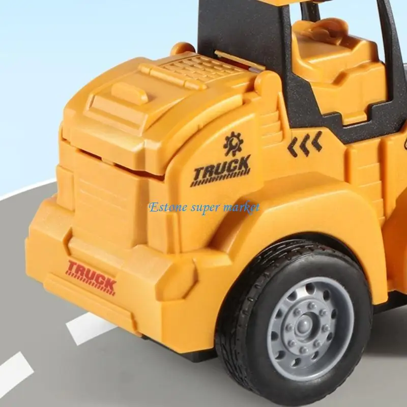 090B Kéo lại Xây dựng Đồ chơi xe hơi cho trẻ Mô hình sát phương tiện Báo chí Active & Go khớp Đồ chơi xe tải Quà tặng vời
