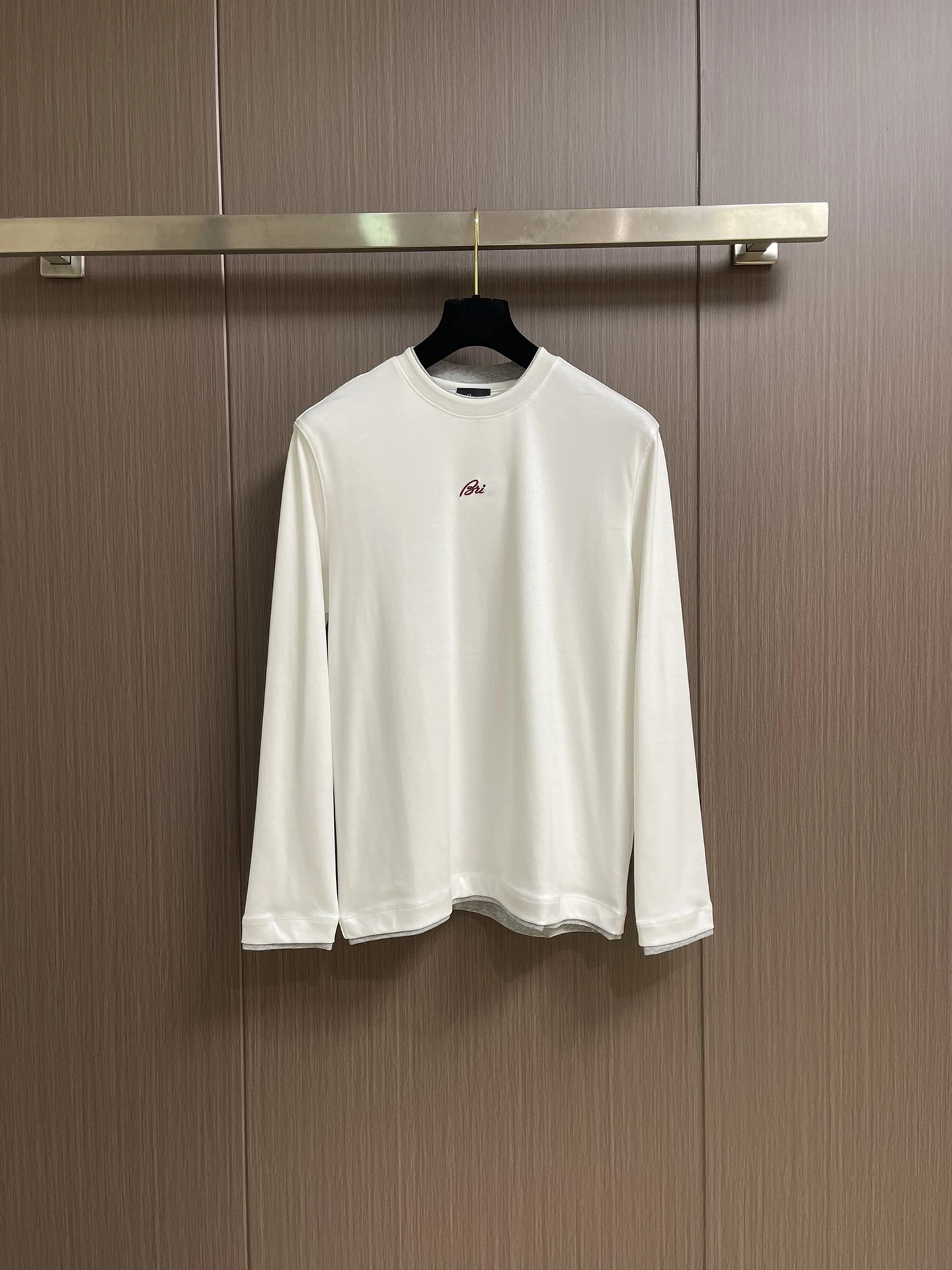 BLLIYOSS NEW Men Silk Cotton High-quality ventilate Casual Long Sleeve T-Shirt Solid color versatile Old Money Autumn Essential