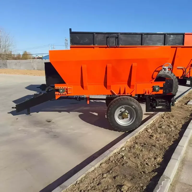 Hot Sale PTO Tractor Driven Farm Manure Spreader Machine Chicken and Sheep Spreader for Orchard Tree Use
