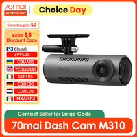 70mai Dash Cam M310 130°FOV 1296P WDR Night Vision DVR with Voice Control Collison Detection Car Camera Support Parking Monitor