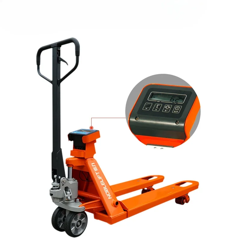 

2-ton high-precision manual electronic scale transport vehicle with printing capability