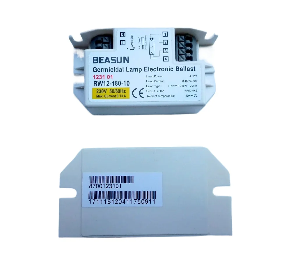 RW12-180-10 Germicidal Lamp Electronic Ballast 230V 120V 4W 6W 8W for Lamp TUV6W TUV4W TUV8W CE Certificate RW12-180-10A