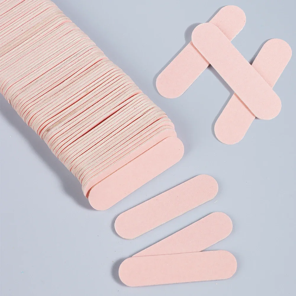 50/100pcs Double-sided Mini Nail Files Bulk Removing Gel Polish Professionel Nail Buffer Manicure Sanding Polishing Tools NTCX