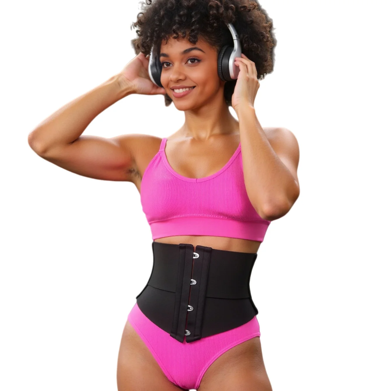

Women's Waist Cincher Corset - Tummy Control Slimming Shapewear Sexy Rubber Underbust Buckle Corset