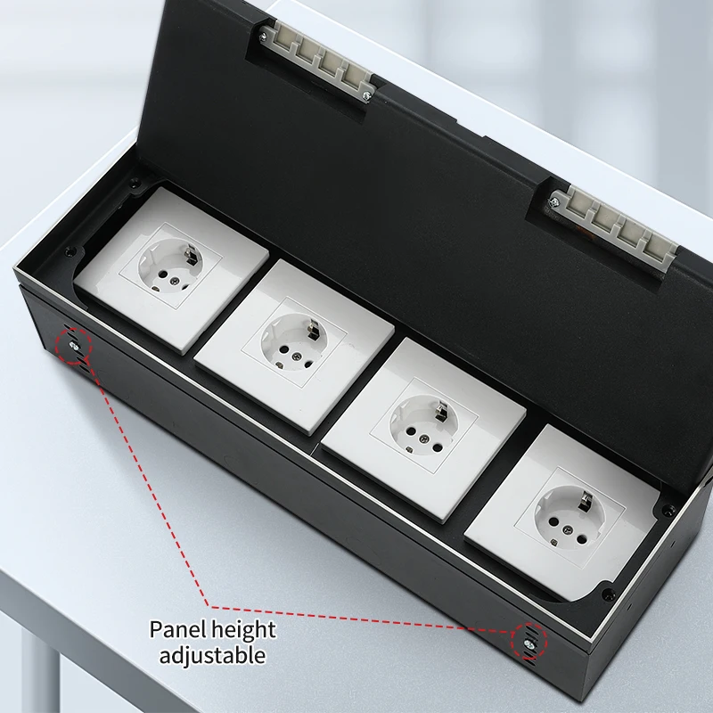 Factory sale  customizable floor socket box height adjustable box  embedded in marble/floor floor socket 400