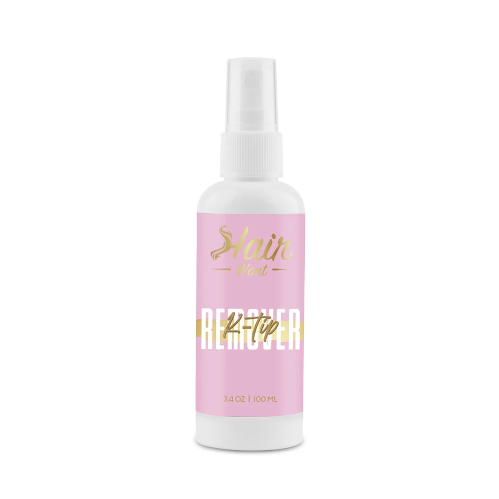 Hair Want 100ml Keratin Bonding Remover Spray for K Tip & U Tip Hair Extension Tape Remover for Pre-bonded Extensions