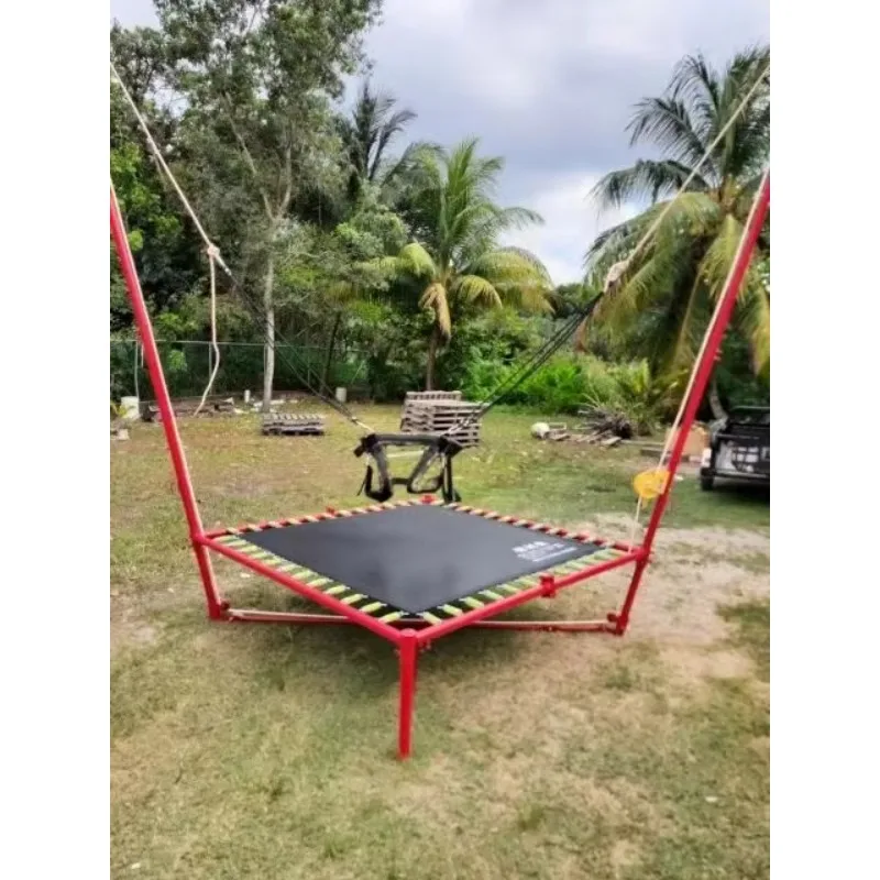 Hot Sale Factory Price Elastic Rope Kid Jumping Bed Foldable Bungee Trampoline with Springs